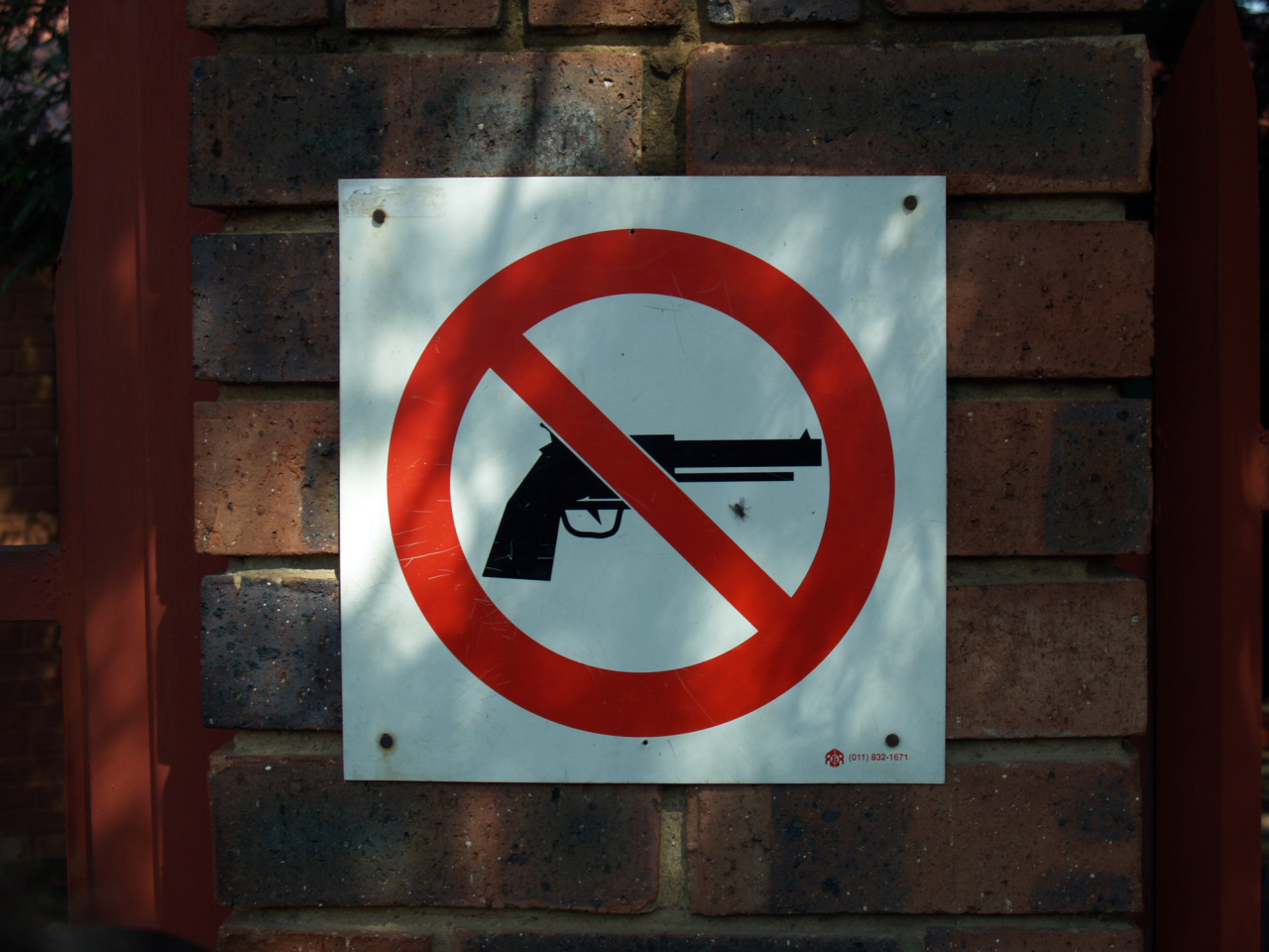 No guns please